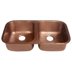 Orwell 32.25" Undermount Copper Double Bowl Kitchen Sink