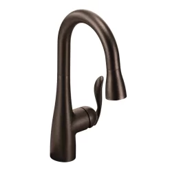 Moen Arbor 1-Handle High Arc Pulldown Bar Faucet, Oil Rubbed Bronze