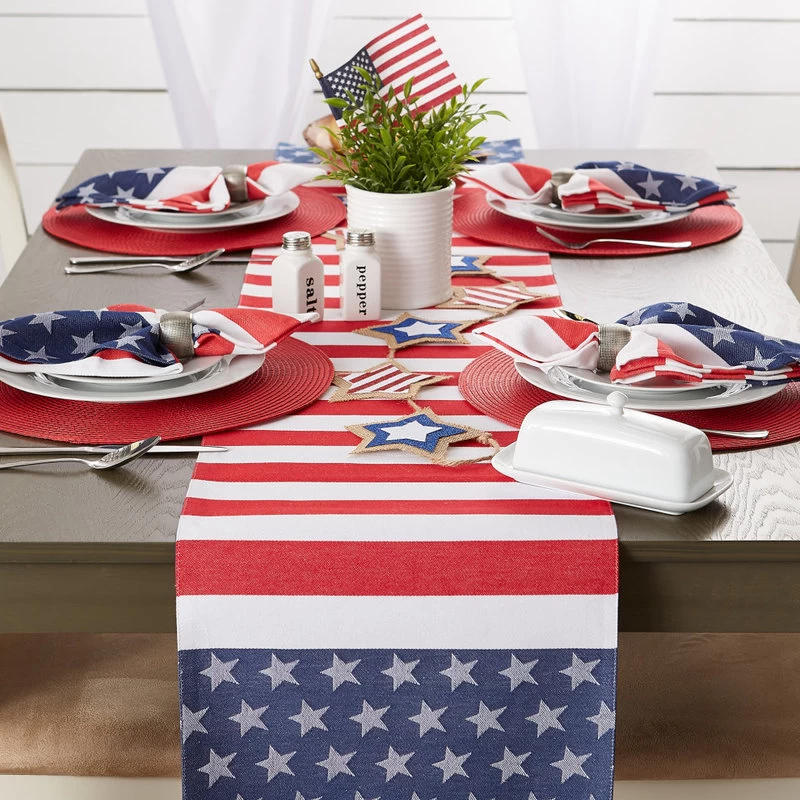 Round Woven Placemats Red, Set Of 6 - Image 5