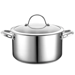 Cooks Standard Stainless Steel Stockpot With Cover, 6-Quart