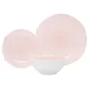 Ripple 12 Piece Dinnerware Set, Service For 4, Pink