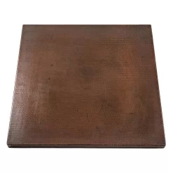 Premier Copper Products 24" Square Hammered Copper Table Top