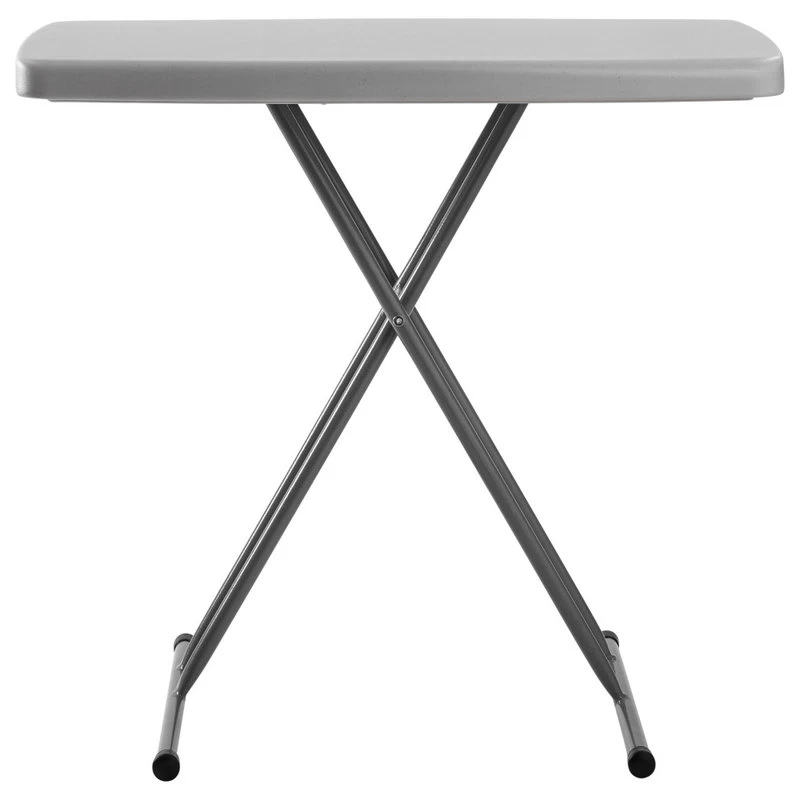 Commercialine 20 X 30 Height Adjustable Personal Folding Table, Speckled Grey - Image 4
