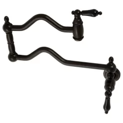 Kingston Brass KS2105PKL Duchess Wall Mount Pot Filler, Oil Rubbed Bronze