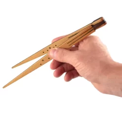 Fold-Flat Hinged Chopsticks, American Made Natural Cherry Wood