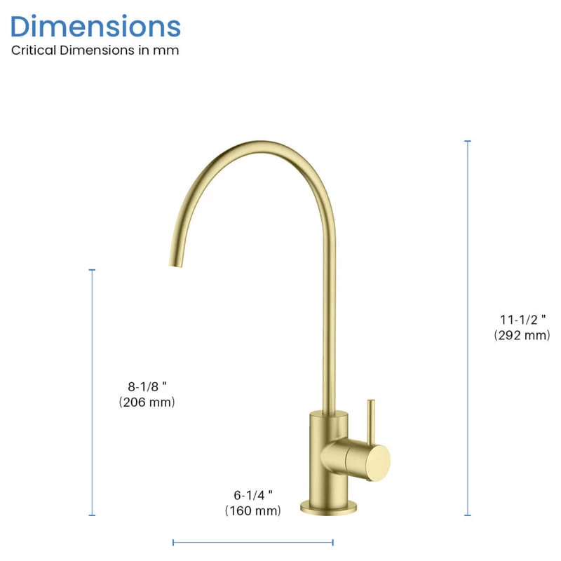 Circular Water Filtration Faucet, Brushed Gold - Image 8