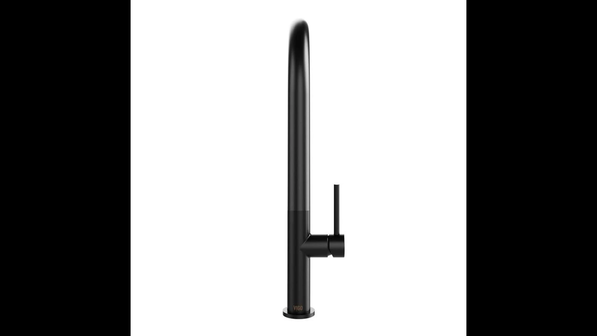 VIGO Greenwich Pull-Down Kitchen Faucet With Soap Dispenser, Matte Black - Image 2