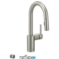 Moen 5965 Align 1.5 GPM 1 Hole Pull Down Bar Faucet - Spot Resist Stainless