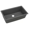 Elkay Quartz Classic 1-Bowl Undermount Sink, Dusk Gray