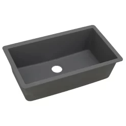 Elkay Quartz Classic 1-Bowl Undermount Sink, Dusk Gray