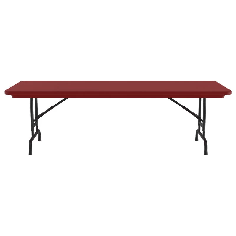 Correll Adjustable Height Heavy Duty Blow-Molded Folding Table RA3060-25 - Image 2