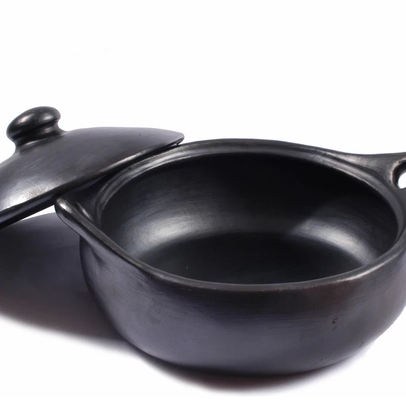 Ancient Cookware, Chamba Flat Clay Casserole, 10.75x12.8x6.5 - Image 2