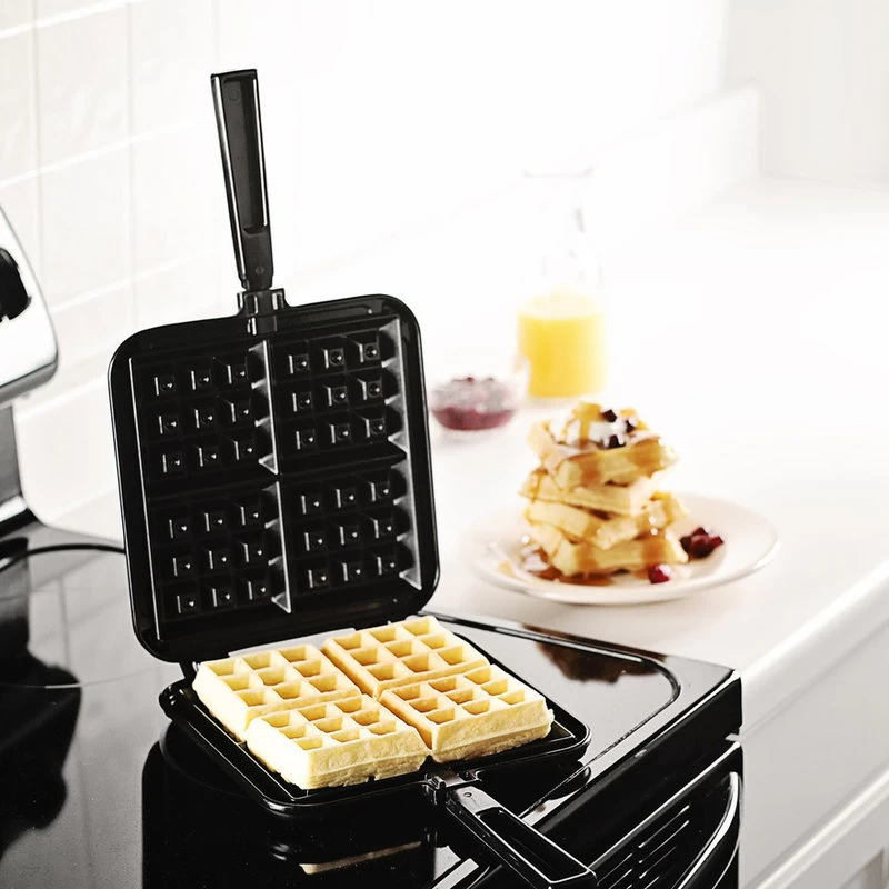 Nordic Ware Original Stovetop Black Cast Aluminum Belgian Waffler - Image 3