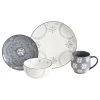Pamina Grey 16 Piece Dinnerware Set