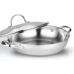 Cooks Standard 02502 Classic Everyday Chef Stir Fry Pan, 12"/30 Cm, Silver