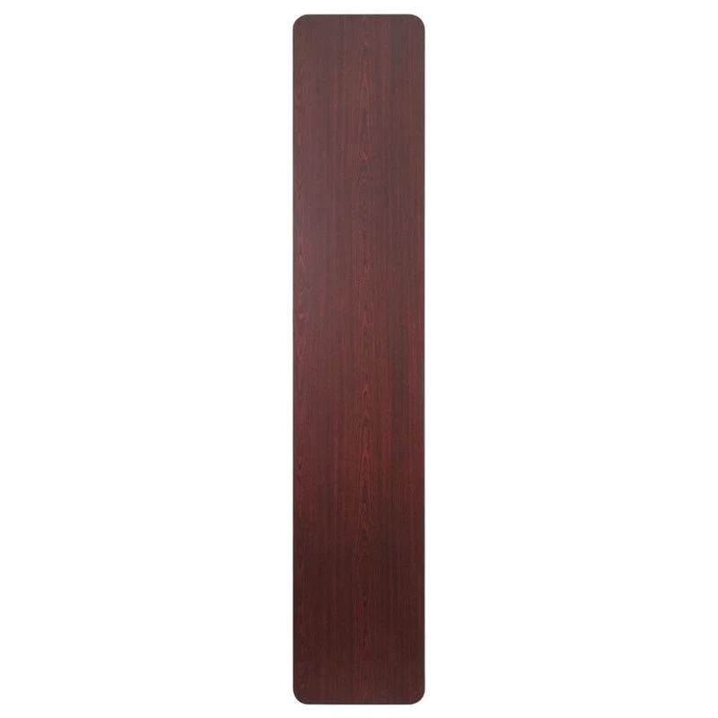 Flash Furniture Mahogany Melamine Laminate Folding Table YT-1896-MEL-WAL-GG - Image 2
