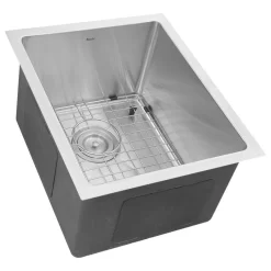 Nantucket 15" Pro Series Rectangle Undermount Stainless Steel Bar/Prep Sink