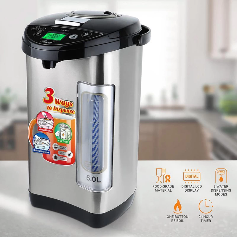 Everglade Home 5L Backlight Hot Water Boiler Pot With 5 Keep-Warm Temperatures - Image 2