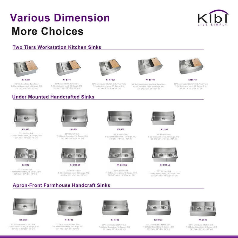 KIBI Handcrafted Farmhouse Apron Single Bowl Stainless Steel Kitchen Sink, 30" - Image 11