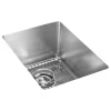 Elkay Crosstown Stainless Steel 1-Bowl Undermount Bar Sink Kit, Polished Satin