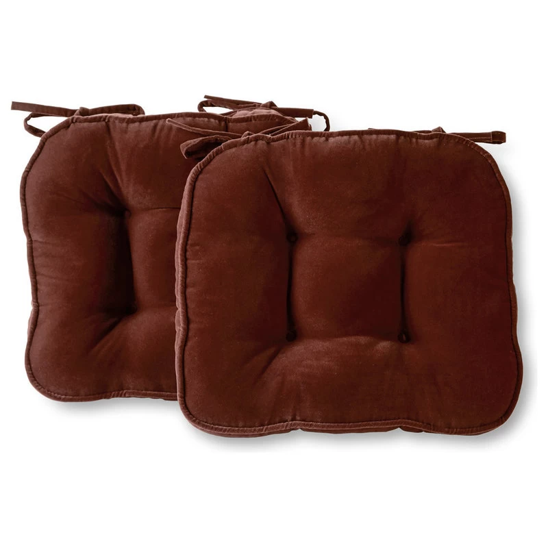 Hyatt Chair Pad, Set Of 2, Burgundy