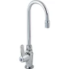 Delta 1-Hole Deck Mount Gooseneck Disc Bar Faucet, Single Lever Handle Chrome
