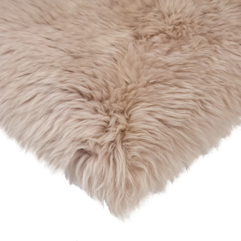 100% New Zealand Sheepskin Chair Seat Cover, 17"x17", Taupe - Image 3