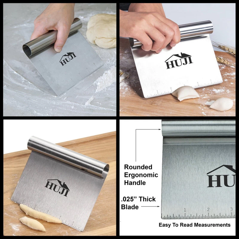 Stainless Steel Dough Cutter Scraper - Image 8
