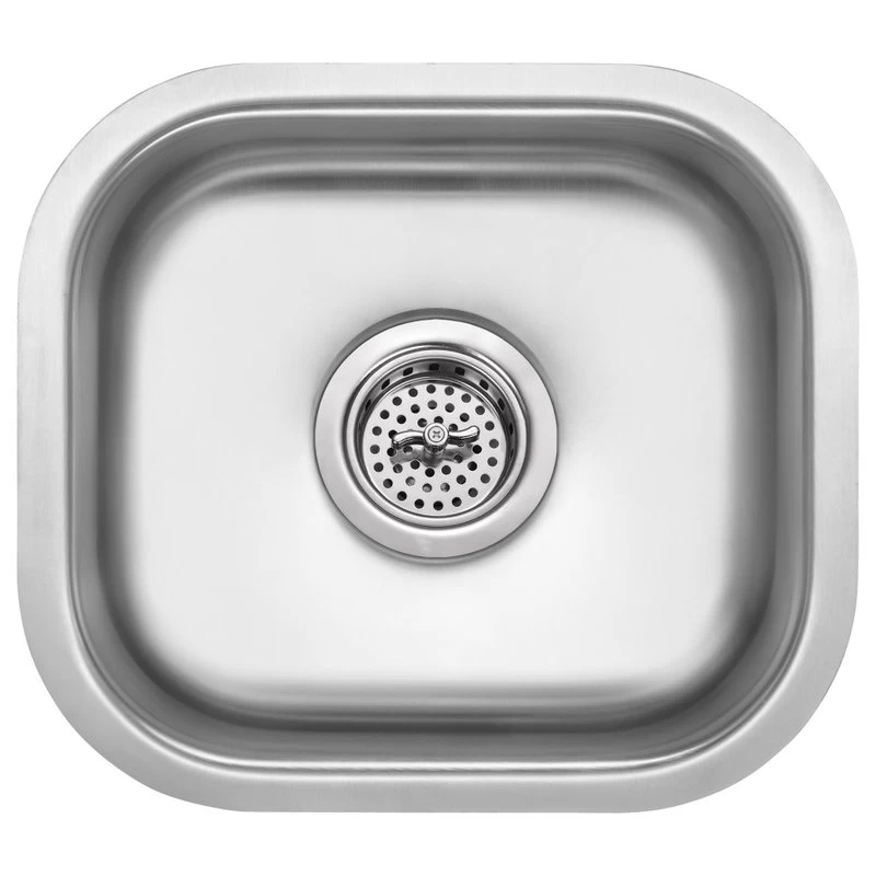 18-Gauge Single Bowl Bar Sink, Low Profile Pull Out Kitchen Faucet - Image 2