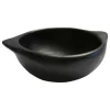 Ancient Cookware, Traditional Colombian Chamba Clay Soup Bowl, 6.5x7.7x3.3