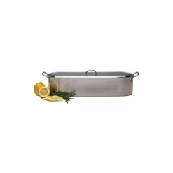 RSVP Endurance Stainless Steel Fish Poacher Pan With Handles, 18 X 7 Inch