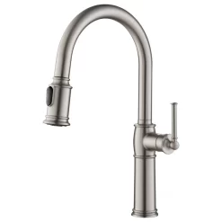 Sellette 2-Function Pull-Down 1-Handle 1-Hole Kitchen Faucet Spot Free Stainless