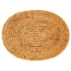 Artifacts Rattan Oval Placemat, Honey Brown, Medium