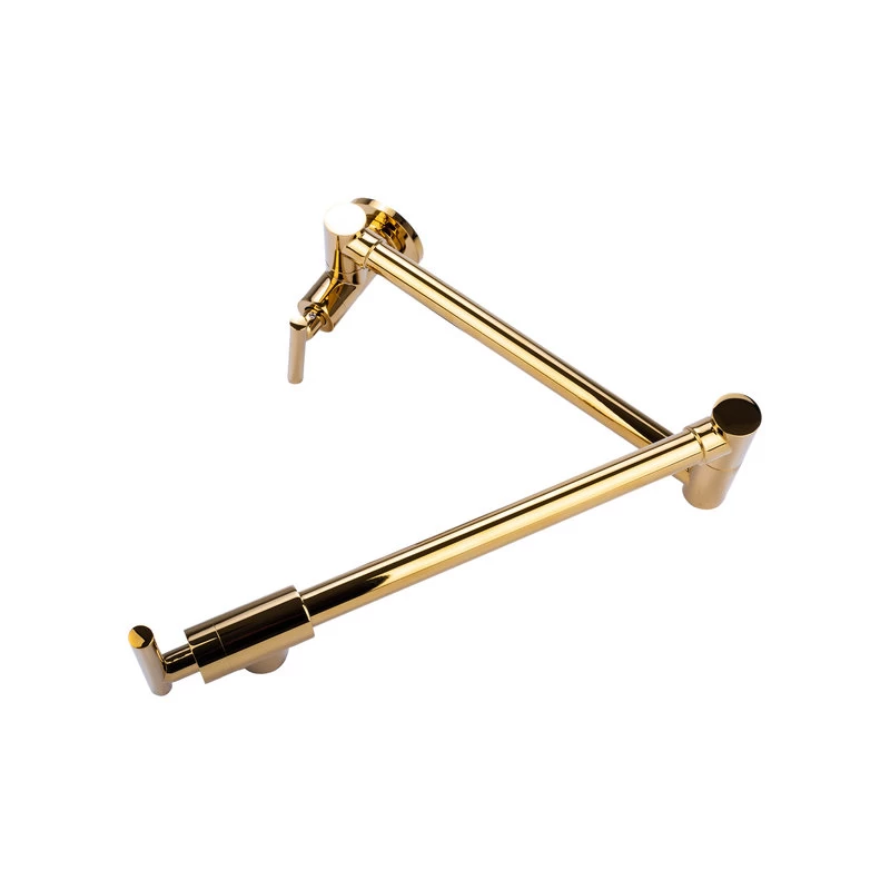 Brienza Contemporary Pot Filler Kitchen Faucet In Gold - Image 3