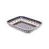 Polish Pottery Baking Dish 8"x10", Pattern Number: 41