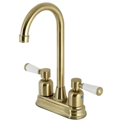 Kingston Brass KB8497DPL Paris Bar Faucet, Brushed Brass