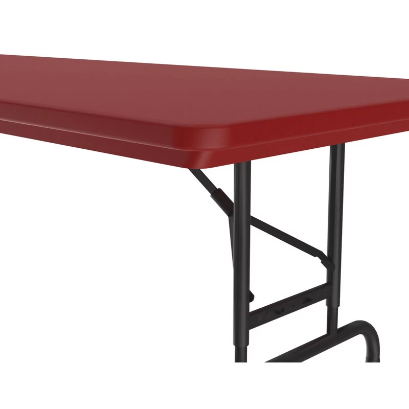 Correll Adjustable Height Heavy Duty Blow-Molded Folding Table RA3060-25 - Image 4