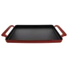 Chasseur 14" Red Rectangular Griddle French Enameled Cast Iron