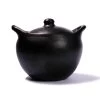 Ancient Cookware, Rounded Chamba Clay Soup Pot, 9.5x10.8x8.5
