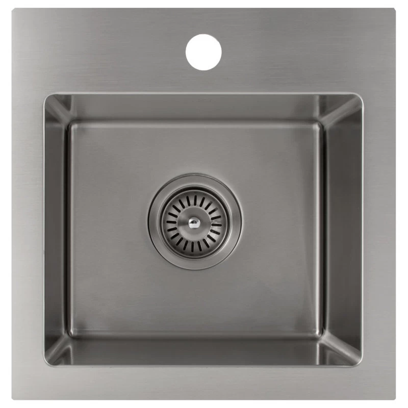 ZLINE Topmount Single Bowl Bar Kitchen Sink In Stainless Steel (STS-15) - Image 5