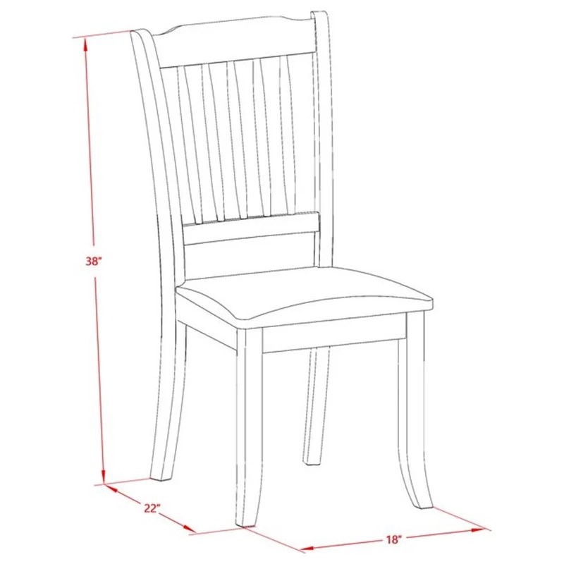 Atlin Designs 5-piece Wood Dining Set With Linen Seat In Mahogany - Image 2