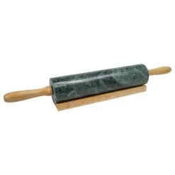 Green Marble Rolling Pin