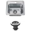 Wells Sinkware Topmount Bar Sink Pack, Stainless Steel, Sink Package