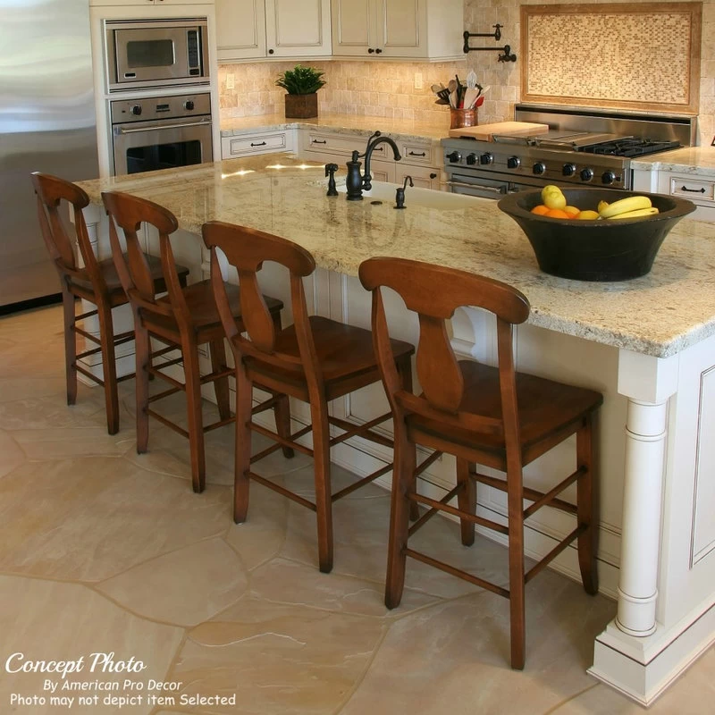 Traditional Full Round Kitchen Island Leg 35-1/4"H, Red Oak, 5" Wx5" Dx35-1/ - Image 5