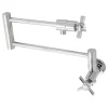 Kingston Brass KS4101ZX Millennium Wall Mount Pot Filler, Polished Chrome