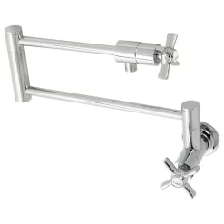 Kingston Brass KS4101ZX Millennium Wall Mount Pot Filler, Polished Chrome