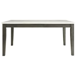 ACME Merel Dining Table, White Marble And Gray Oak
