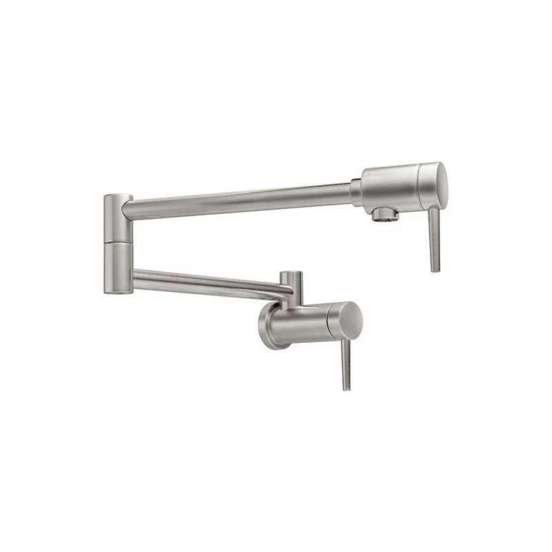 Delta Contemporary Wall Mount Pot Filler, Stainless, 1165LF-SS