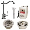 Instant Hot Water Dispenser, Tank, Filter And Flanges, Satin Nickel