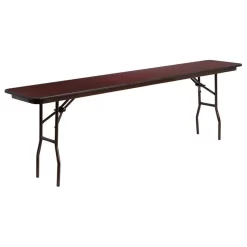 Flash Furniture Mahogany Melamine Laminate Folding Table YT-1896-MEL-WAL-GG